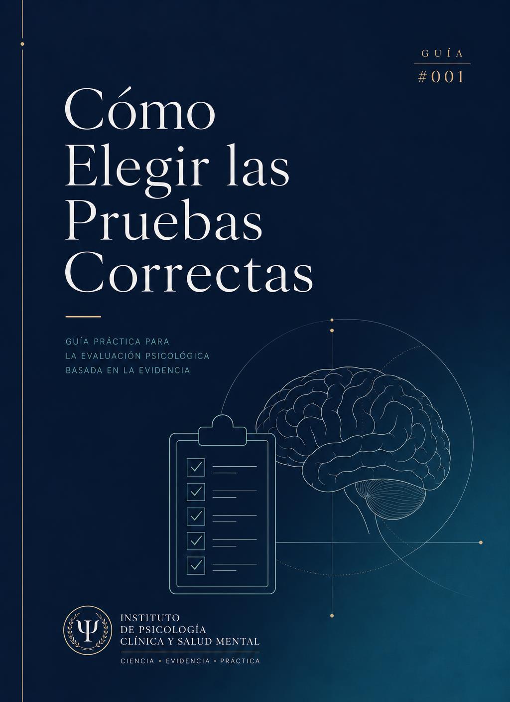 Portada de la guía #001 — Cómo Elegir las Pruebas Correctas para Cada Paciente